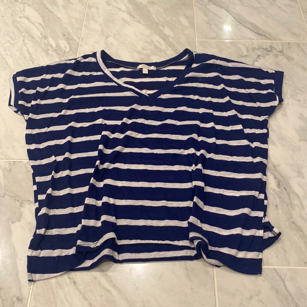 Delia’s Striped Blue and White Top